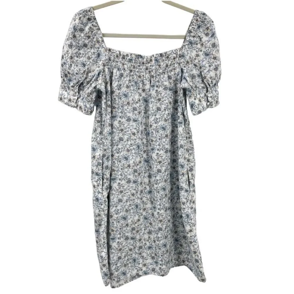 J. Crew Cotton Poplin Shift Dress in Floral Vines Size XS / Néw No Tags